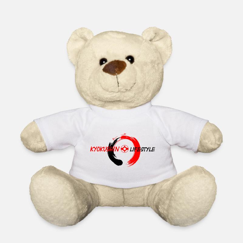 enso zen circle rot schwarz Kyokushin Lebensstil - Teddy - Weiß