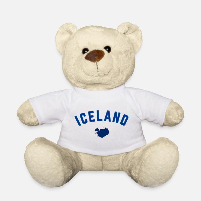 Conception de l’arc de la carte bleue d’Islande - Nounours - blanc