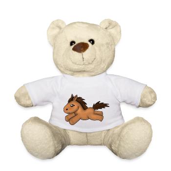Cheval - Nounours - blanc - Devant