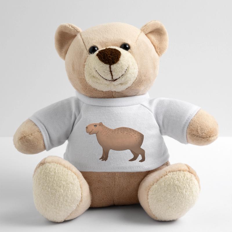 Hand drawn Capybara standing Teddy Bear