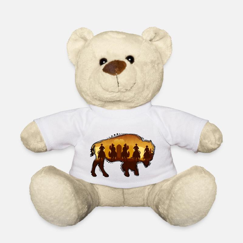 Bison / Buffalo - Teddy - Weiß