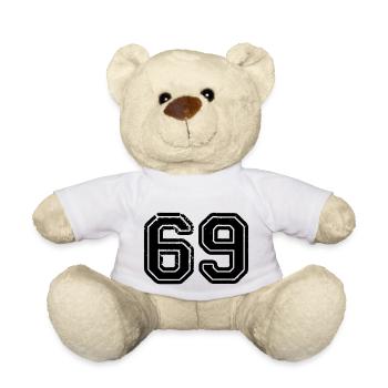 69 - Teddy Bear - white - Front