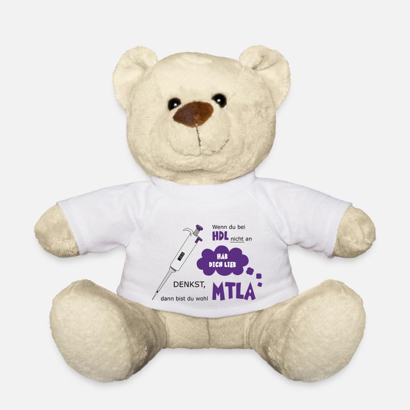 Pipette mit Spruch für MTLA - Teddy - Weiß