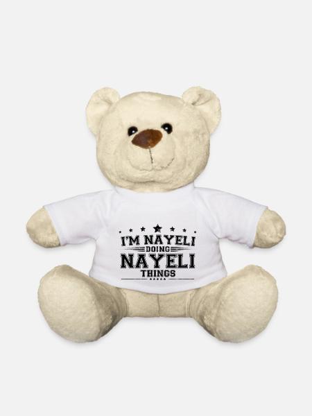 Ich bin Nayeli, der Nayeli-Dinge macht - Teddy - Weiß