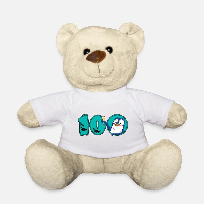Pingouin du 100e anniversaire - Nounours - blanc