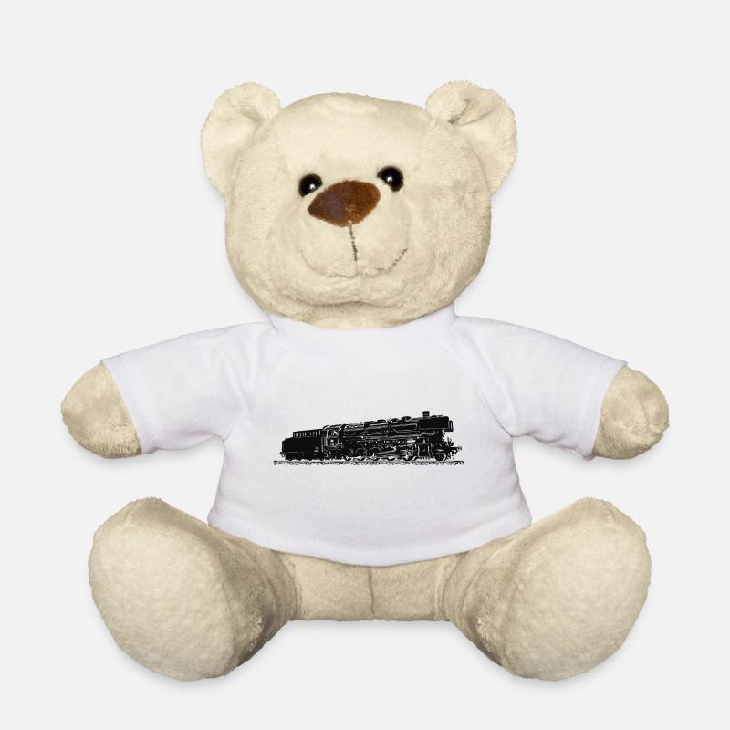 Dampflok 44 508 DB - Teddy - Weiß