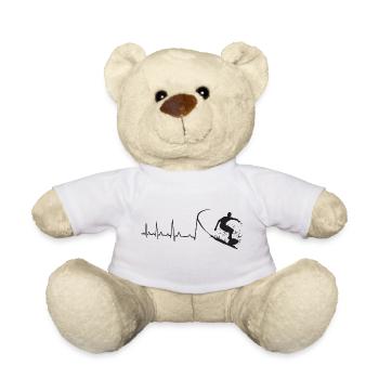 Surfer Herzschlag - Teddy - Weiß - Vorne