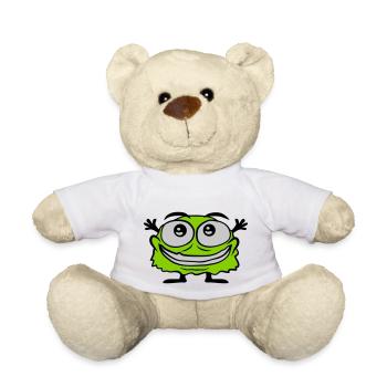 Kleines süßes haariges Monster - Teddy - Weiß - Vorne