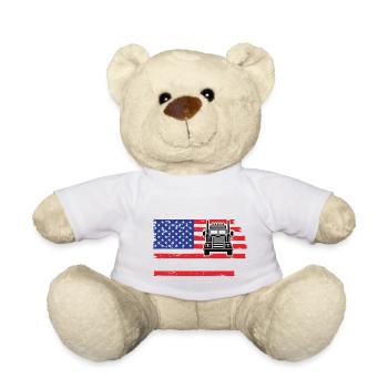 Camion USA - Nounours - blanc - Devant