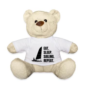 Voilier Voilier Voilier Capitaine Marin - Nounours - blanc - Devant