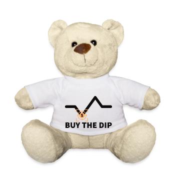 Buy the Dip Trader Börse Kaufen Aktien Krypto Geld - Teddy - Weiß - Vorne
