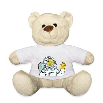 Astronauts Funny - Teddy Bear - white - Front