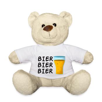 Bier Bier Bier - Teddy - Weiß - Vorne