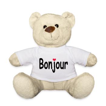 Bonjour Herz - Teddy - Weiß - Vorne
