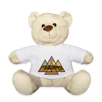 T-Shirt Triangle Beach North Sea Cadeau Vacances - Nounours - blanc - Devant
