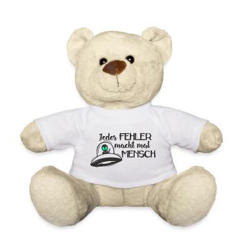 UFO - Jeder FEHLER macht mal MENSCH 1 - Teddy - Weiß - Vorne