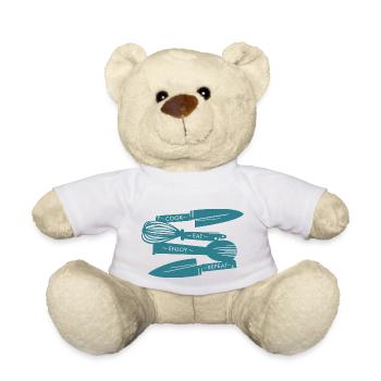 Love for cooking - Teddy Bear - white - Front