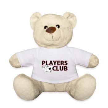 Players Poker Club - Teddy Bear - white - Front