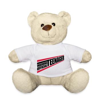 avertissement citation officielle d’adolescent - Nounours - blanc - Devant