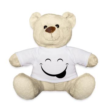 Glücklich - Teddy - Weiß - Vorne