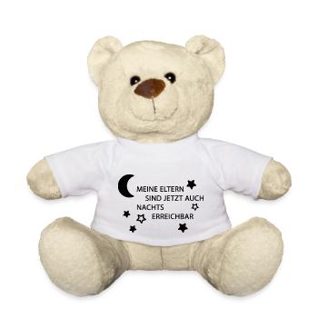 Eltern erreichbar schwarz - Teddy - Weiß - Vorne