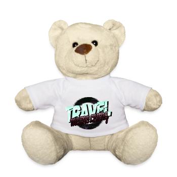 camping beer travel typography eat sleep travel - Teddy - Weiß - Vorne