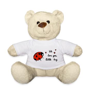 We love you little bug - Teddy Bear - white - Front
