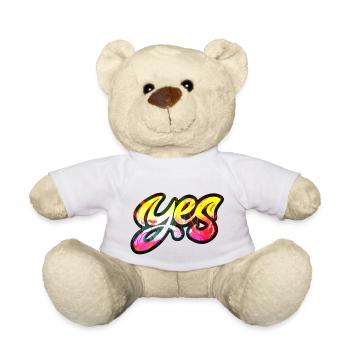 oui chante drôle pas de fille féminisme appliquer toujours - Nounours - blanc - Devant
