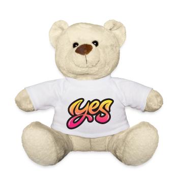 oui chante drôle pas de fille féminisme appliquer toujours - Nounours - blanc - Devant