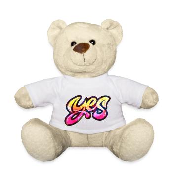 oui chante drôle pas de fille féminisme appliquer toujours - Nounours - blanc - Devant