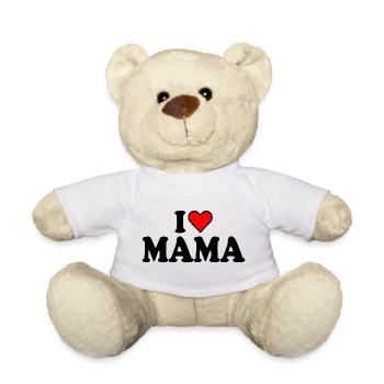 I love mama - Nounours - blanc - Devant