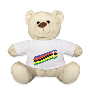 cycliste champion du monde #3 - Nounours - blanc - Devant