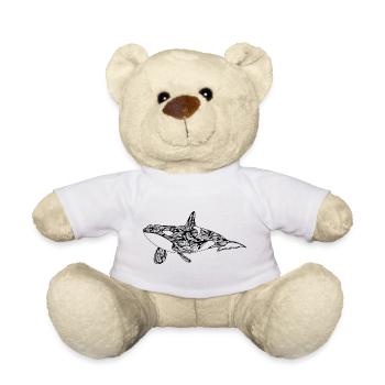 Killer whale - Teddy Bear - white - Front
