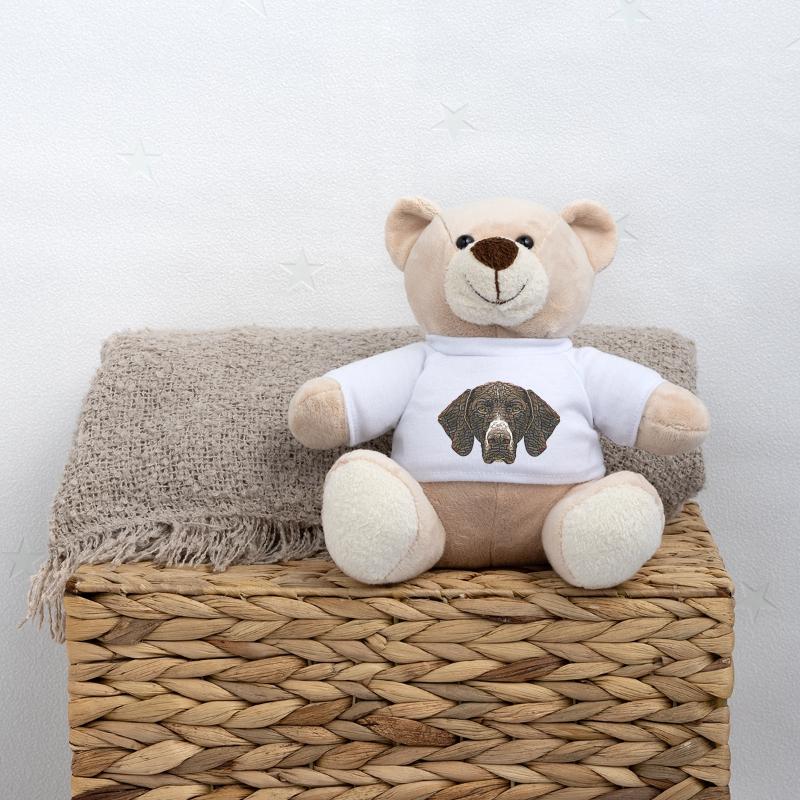 German Shorthaired Pointer Face Teddy Bear