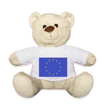 Peace Europa Flagge - Teddy - Weiß - Vorne