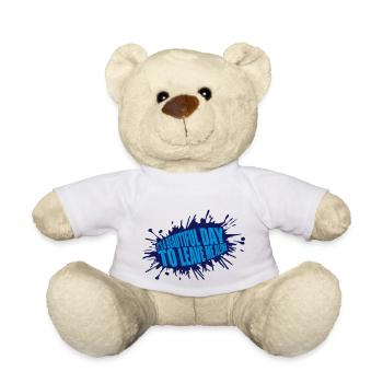 leave me alone day - Teddy Bear - white - Front