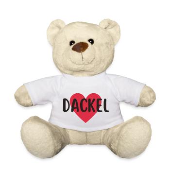 Dackel Dackelfreund Dackelliebe Hundemensch - Teddy - Weiß - Vorne
