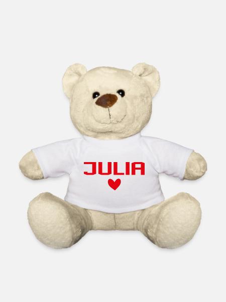 Julia Cœur - Nounours - blanc