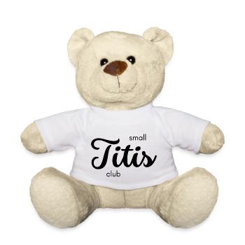 Petit Titis Club Tits Seins Costume de fête - Nounours - blanc - Devant