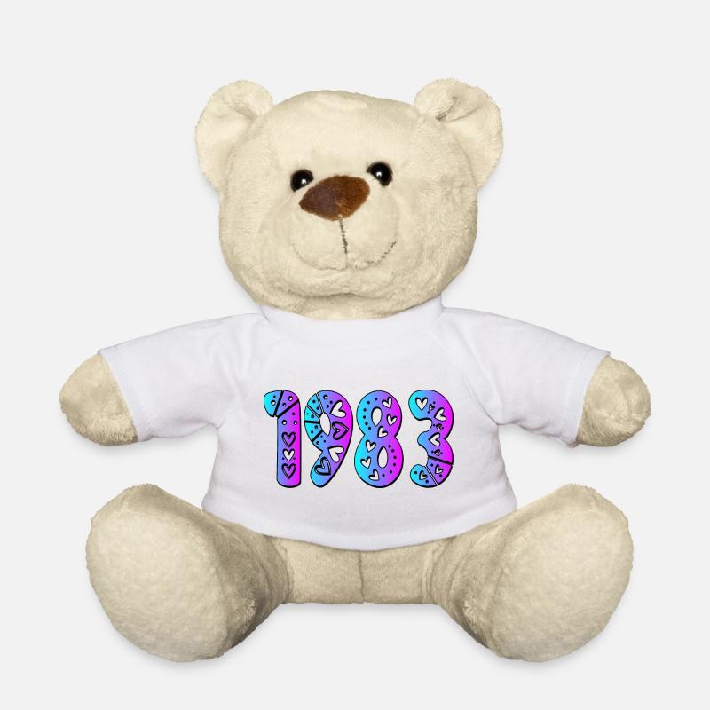 Année de naissance 1983 - Nounours - blanc