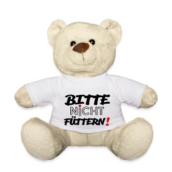 Bitte nicht füttern! - Teddy - Weiß - Vorne