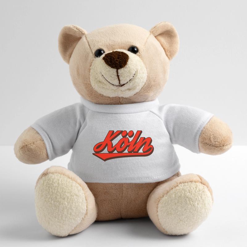 Cologne Retro Script Logo Red Teddy Bear