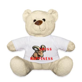 Steinbock Swiss Happiness - Teddy - Weiß - Vorne