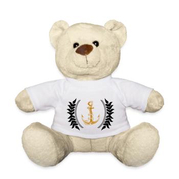 Anchor Coat of Arms - Teddy Bear - white - Front