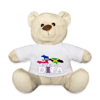 Haiti Haitian Jamaica Combination I Gift - Teddy Bear - white - Front