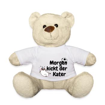 Tomorrow the hangover kicks - Teddy Bear - white - Front
