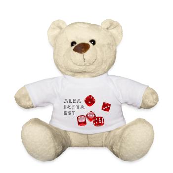 alea iacta est Les dés sont jetés - Nounours - blanc - Devant