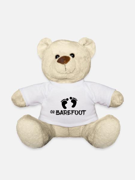 Go Barefoot - Barefoot Running - Teddy Bear - white
