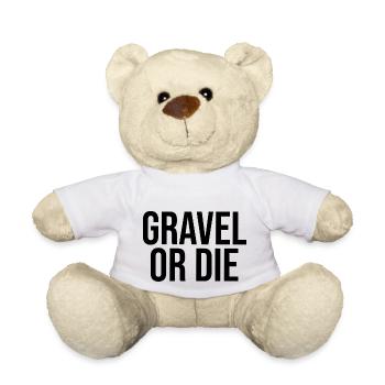 Gravel or Die Road Bike Gravel Bike - Nounours - blanc - Devant