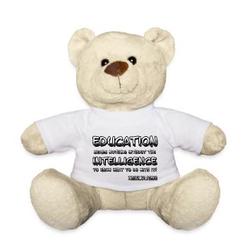 Education Level - Teddy Bear - white - Front